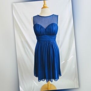 Fiesta Fashion Blue Pearl Formal Dress Womens Medium